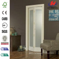 24 in. x 80 in. Full Frosted Glass Pine Interior Bi-Fold Door